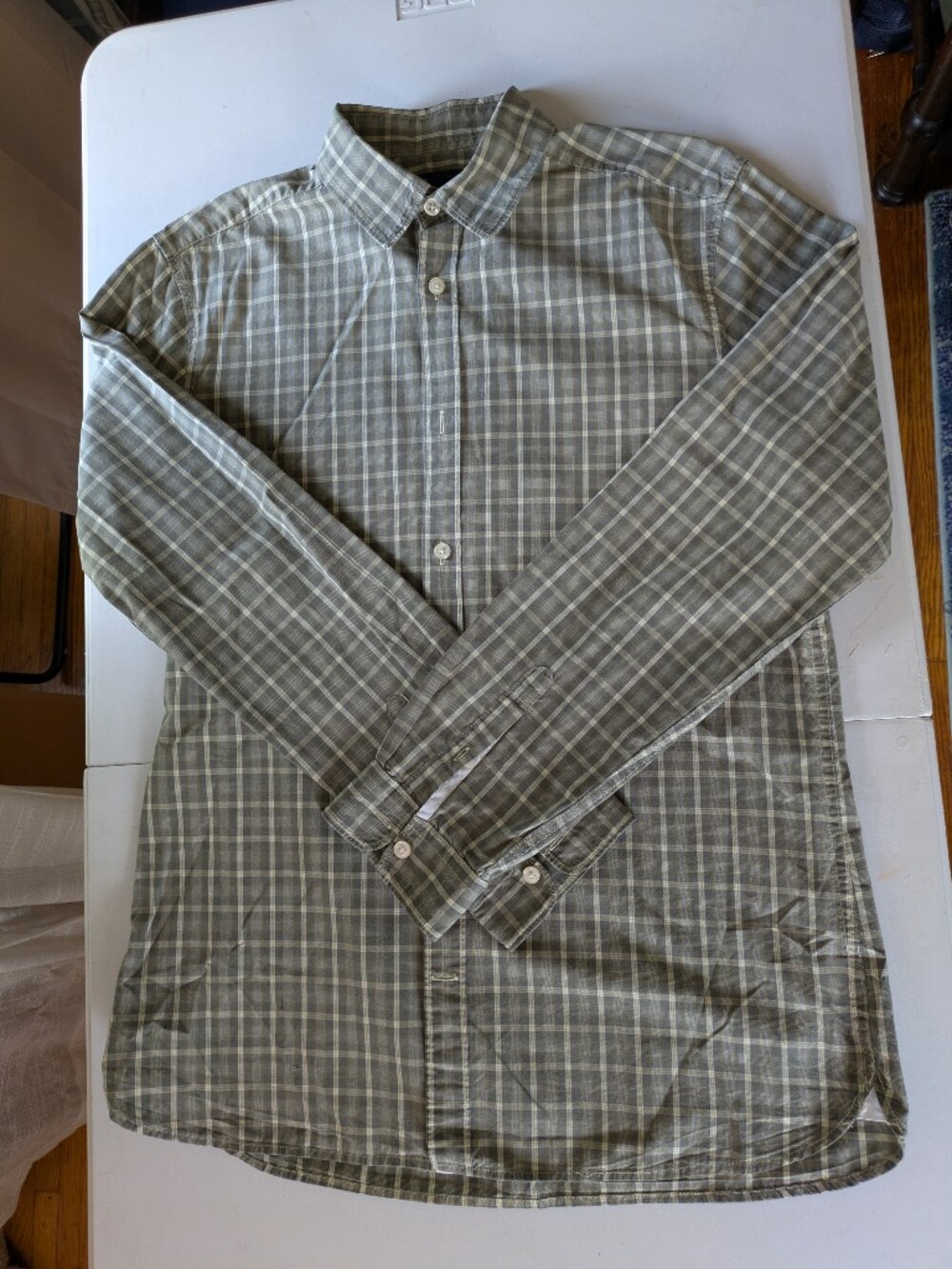 Gap Long Sleeve Plaid Button Down Shirt